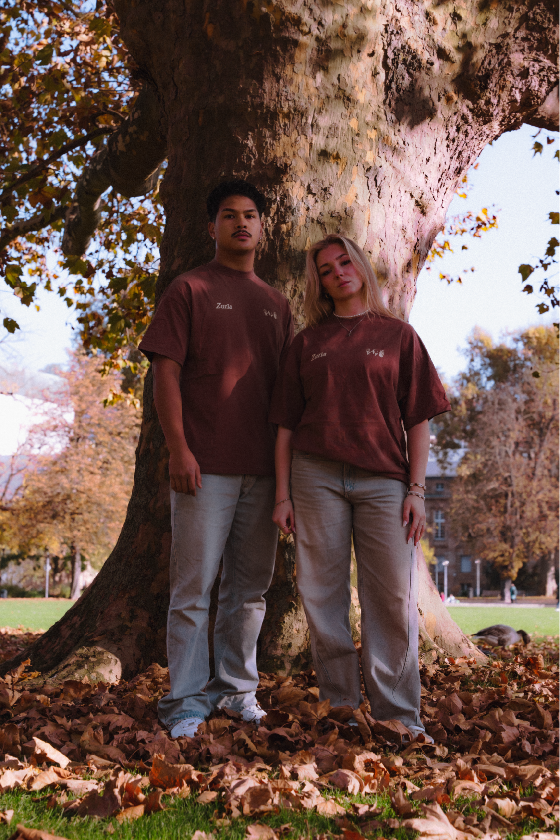 brown tee