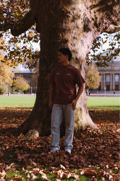brown tee