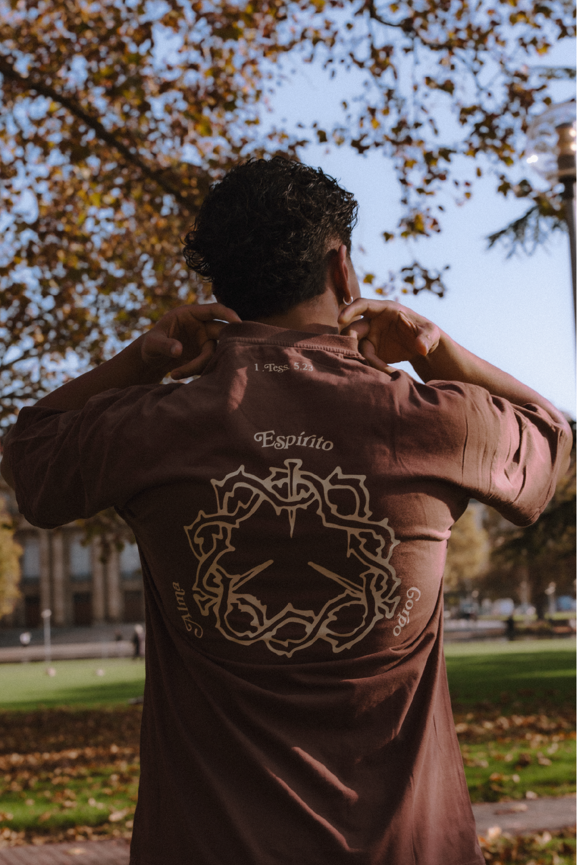 brown tee